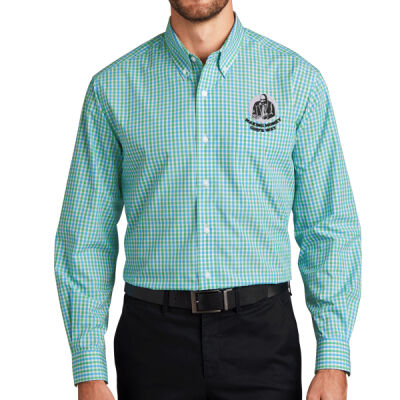 WG Ministries - Long Sleeve Gingham Easy Care Shirt Thumbnail