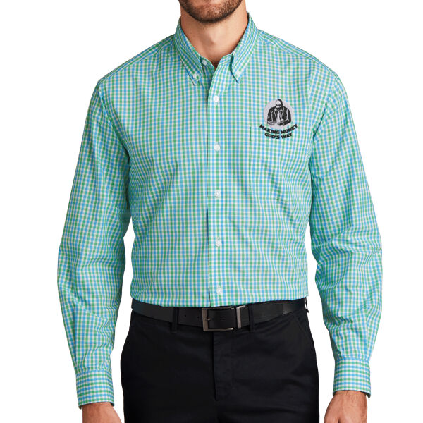 WG Ministries - Long Sleeve Gingham Easy Care Shirt Thumbnail