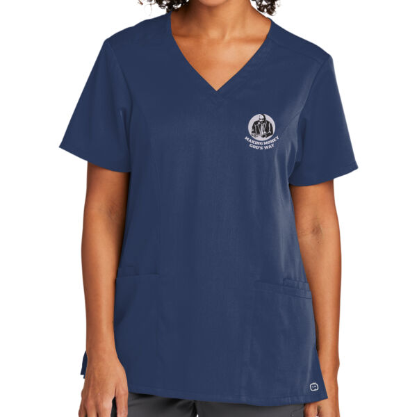 WG Ministries - Women's Premiere Flex ™ V Neck Top Thumbnail